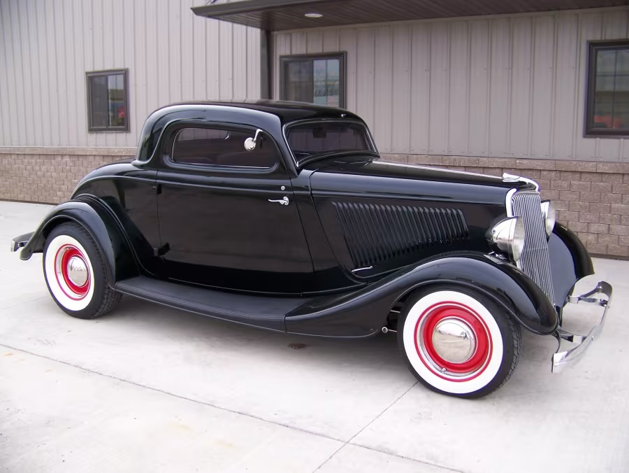 1934 Ford3 window coupe at New York